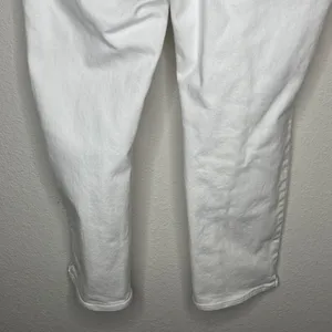 Old Navy Straight Mid Rise Jeans White‎ thumbnail 7