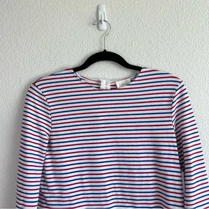 Anthropologie | Deletta‎ Poplin Cuffed Striped Top thumbnail 3