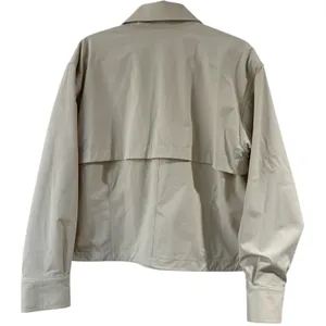 Halfdays Nan‎ Field Jacket Womens Small Oatmilk Beige Cargo Hiking Coat Full Zip thumbnail 3
