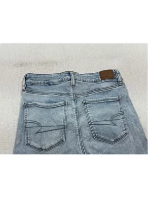 Womans Excellent American Eagle Jegging Light Wash Blue Jeans Size 10 Waist 29 thumbnail 8