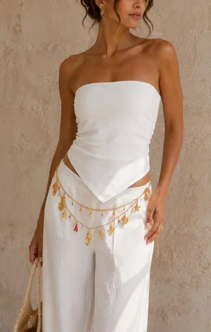 Zara Gold Tone Sea Charm Belt / Body Chain thumbnail 1