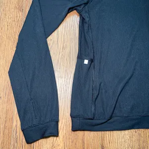 Nike Running Dri-FIT Half Zip Pullover Black Ribbed Womens XL Workout Top thumbnail 9