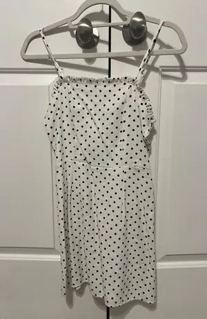 White Polka Dot Dress thumbnail 3
