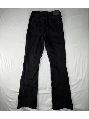 Levis 725 High Rise Bootcut Jeans 29 Black Stretch Denim Pants Leg Capsule thumbnail 3
