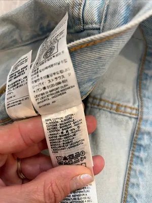 Levi's Light Blue 501 Straight Ripped Jeans size 28/30. thumbnail 11