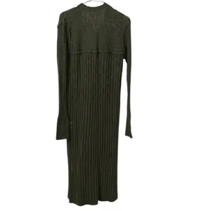 Pilcro Gauzy Olive Green Duster Cardigan Sweater(Size Medium) thumbnail 5