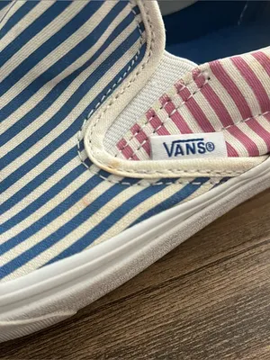 Vans Classic Slip-On Deck Club Mix Stripes Shoes Size 8 thumbnail 3