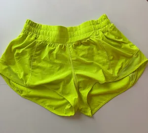 Lululemon Hotty Hot Shorts Neon Yellow 2.5" thumbnail 1