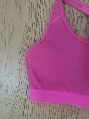adidas Bright Pink Racerback Performance Sports Bra thumbnail 7