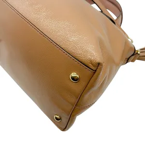 Gucci Soho Brown Tan Patent Leather 2 Way Satchel Crossbody handbag Bag Tassel thumbnail 9