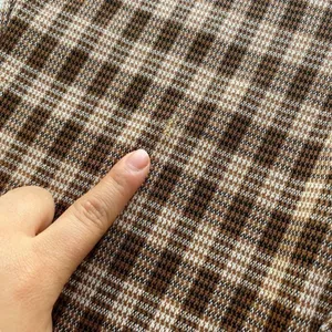 Stitch & Pine Brown Plaid Flare Pants Women’s Small Retro Stretch thumbnail 8