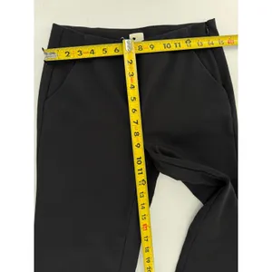 Ecru Black Cropped Flare Pants Size 2 Stretch Side Zip Dress Trousers thumbnail 5