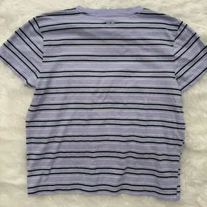 PINK Dreamer Cotton Tee Purple Cloud Stripe Size Medium thumbnail 8