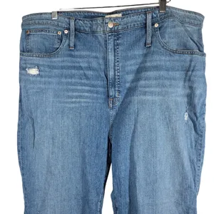Madewell Blue Classic Straight Blue Cotton Stretch Jeans M3004 Womens 36‎ thumbnail 3