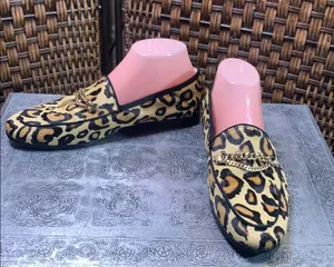 Sam Edelman Pony Hair Leopard Print Loafers Size 8.5M thumbnail 1