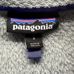 Patagonia Better Sweater‎ Fleece Pullover Gray Blue Trim Small S thumbnail 5