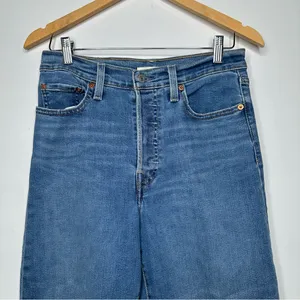 Levi’s Ribcage Straight Ankle Jeans Blue Size 27 thumbnail 5