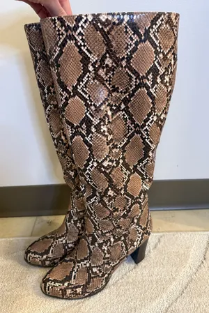 Snake print boots Brown Size 9 thumbnail 1