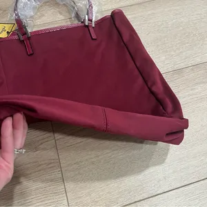 NWT Fendi Magenta Pink Leather Nylon Mini Shopper Tote with Change Purse thumbnail 4