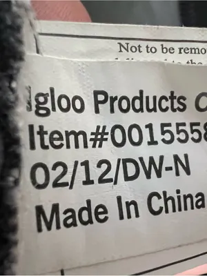 Igloo Houndstooth Insulated Soft Cooler Lunch Tote Bag Canvas Reusable Black thumbnail 11