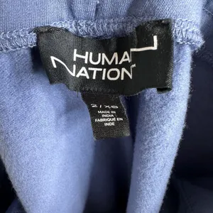NEW Human Nation Jogger Sweat Pants Women's Smiley Blue Size 2 XS thumbnail 3
