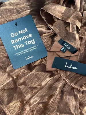 Lulus Ideal Behavior Metallic Tiered Mini Dress thumbnail 6