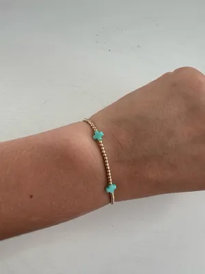 Small crossed ENewton Egirl Bracelet thumbnail 3