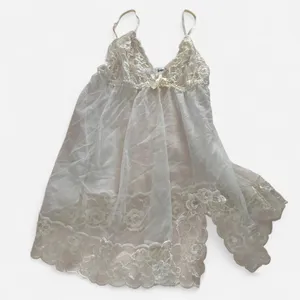 Y2K Angelic Coquette Frederick’s of Hollywood Lace Tulle Babydoll Cami – XL thumbnail 2