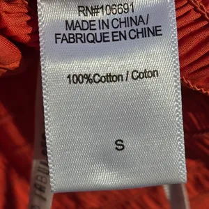 Young Fabulous & Broke Orange Cotton Top S thumbnail 8