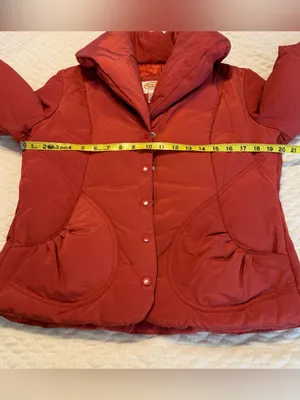 Talbots Petites Short Puffer Jacket Down/Feathers Size Medium  Shawl Collar thumbnail 9
