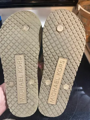 Michael Kors Logo Print Flip Flop Sandals Preloved Womens Size 5/6 thumbnail 6