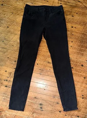 American Eagle black distressed stretchy normcore 6 jeggings thumbnail 1