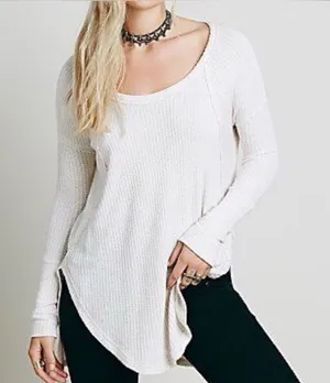 Free People Size M White Ventura Thermal thumbnail 1