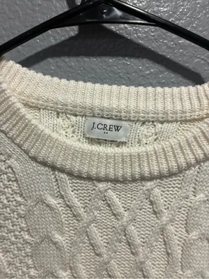 J.Crew cable-knit crewneck sweater thumbnail 4