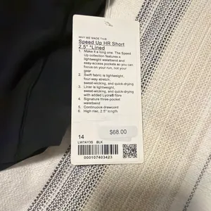 NWT Speed Up Shorts 2.5 in sz 14 thumbnail 2