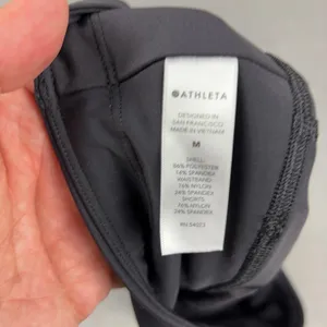 Athleta Skort Womens Medium Black Run With It Running Athletic Shorts Active thumbnail 8