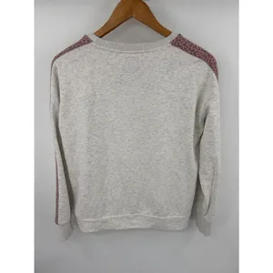 Anthropologie All Fenix pink cheetah side striped crewneck jogger set women’s S thumbnail 8