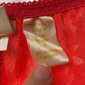 Vintage 90's Victoria's Secret High Hip‎ Cheeky Sleep Shorts in Red Size Small thumbnail 4
