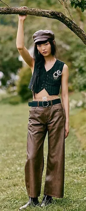 Free people Misha Vegan Pants thumbnail 1