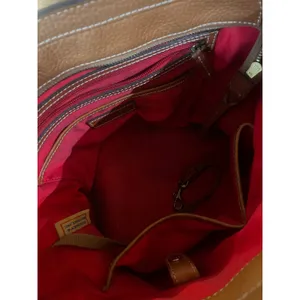 DOONEY & BOURKE Small Pebble Lexington Shopper Tote Purse Bag Caramel Leather thumbnail 7