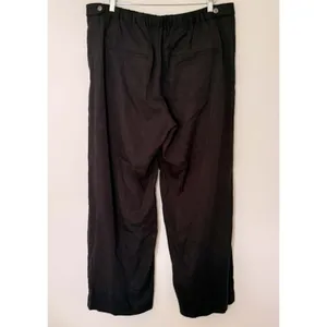 Banana Republic Tencel Wide Leg Pants Mid Rise Pleated Office Siren Trouser XL thumbnail 3