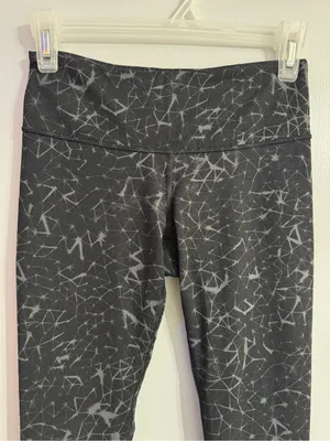 lululemon athletica Black and Gray Galaxy Cropped Leggings Size 4 thumbnail 5