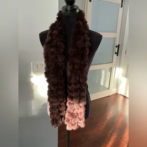 Long soft REAL FUR scarf/ dressy accessory🤎 thumbnail 9