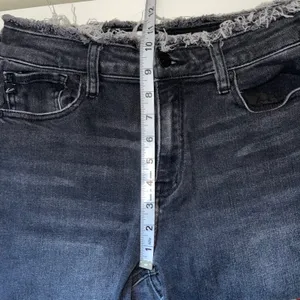 KanCan Charcoal Black High Rise Frayed Waist Skinny Jeans thumbnail 10
