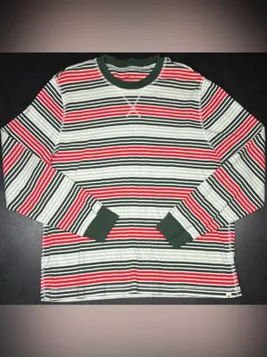 Pact Unisex Size XL Flurry Stripe One For All Holiday Pajama Set thumbnail 2