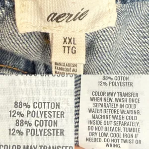 NEW Aerie Womens Shorts Denim Distressed Frayed Hem Casual Size XXL thumbnail 11
