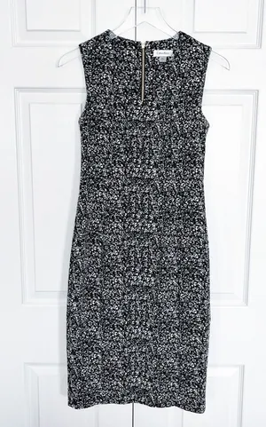 Calvin Klein Snow Leopard Sheath Dress thumbnail 1