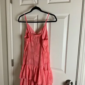 Women's Triangle Cup Tiered Mini Skater Dress - Wild Fable Pink Size large thumbnail 7