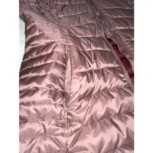 Eddie Bauer Astoria Hooded Down Parka Womens S Pink Mauve Jacket LONG COAT thumbnail 6