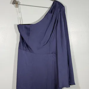 Sachin & Babi Keely Gown Deep Cobalt One Shoulder Dress 8 Wedding Formal Maxi thumbnail 4